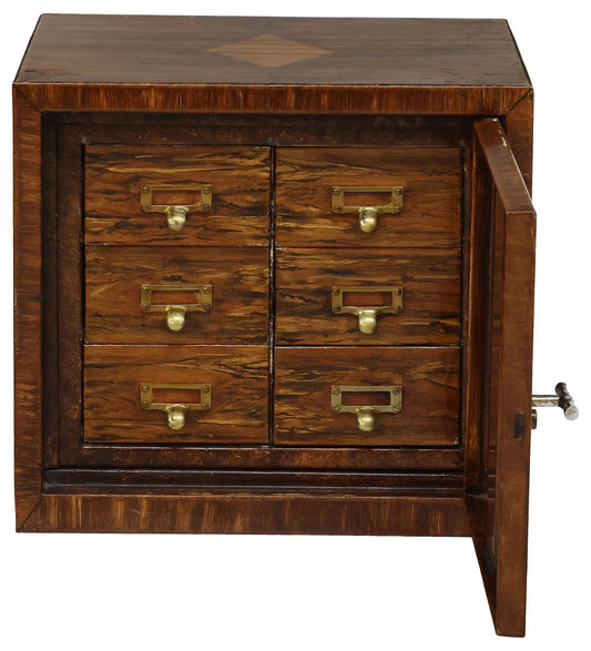 English Grain-Painted Metal Folio Safe | Early 20th Century