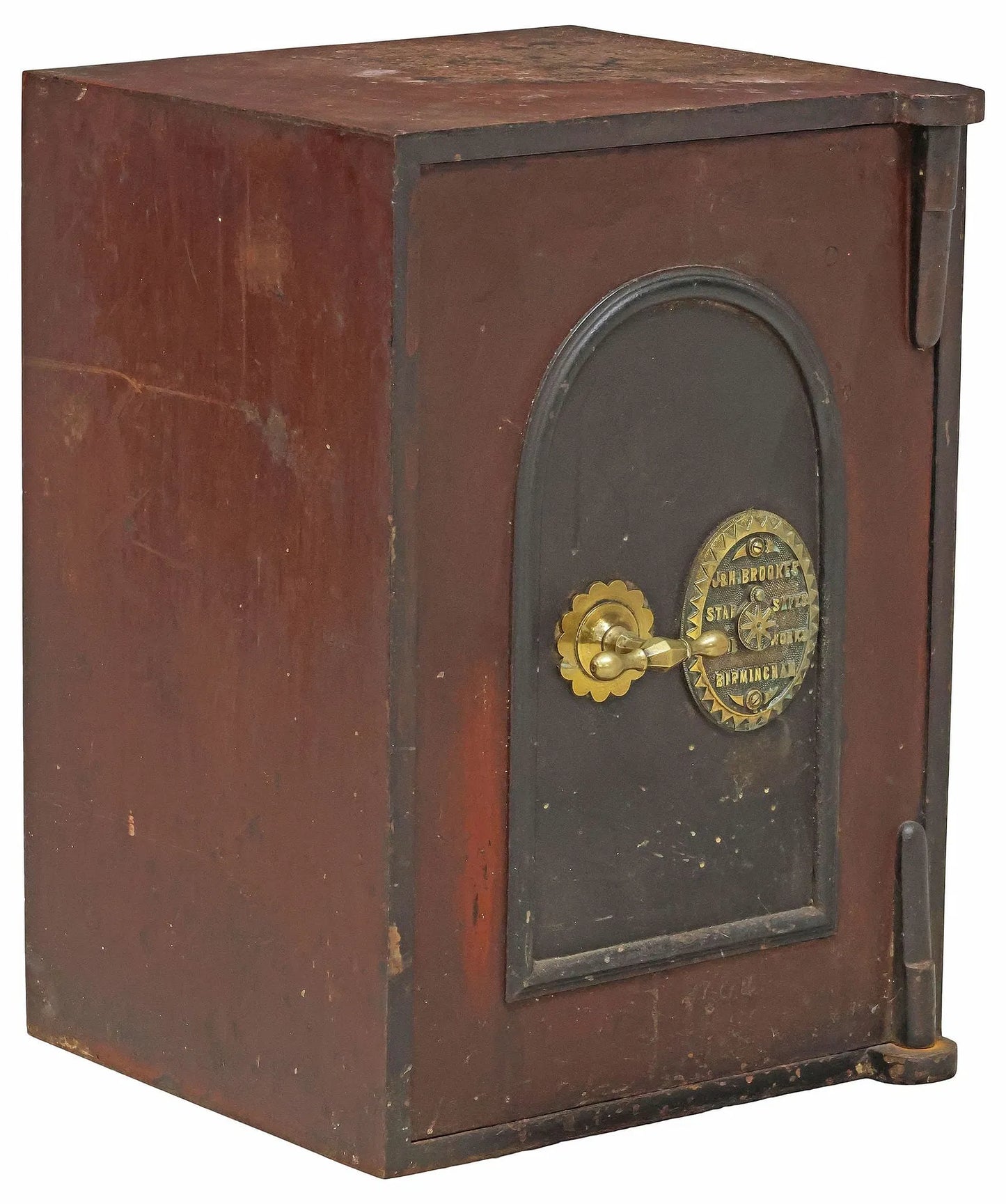 English Victorian J. & H. Brookes "Star Safe" Cast Iron Safe | Late 19th Century