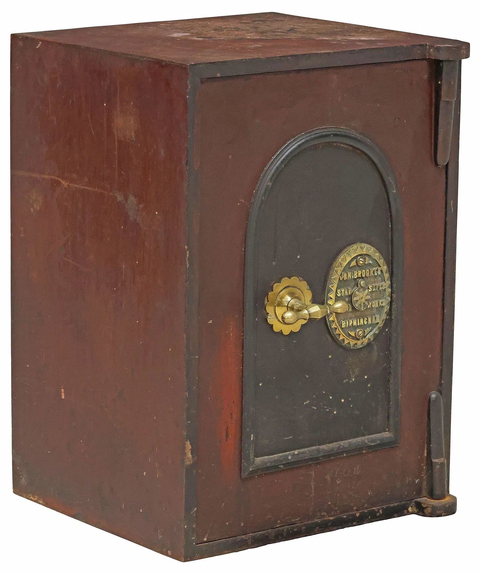 English Victorian J. & H. Brookes "Star Safe" Cast Iron Safe | Late 19th Century