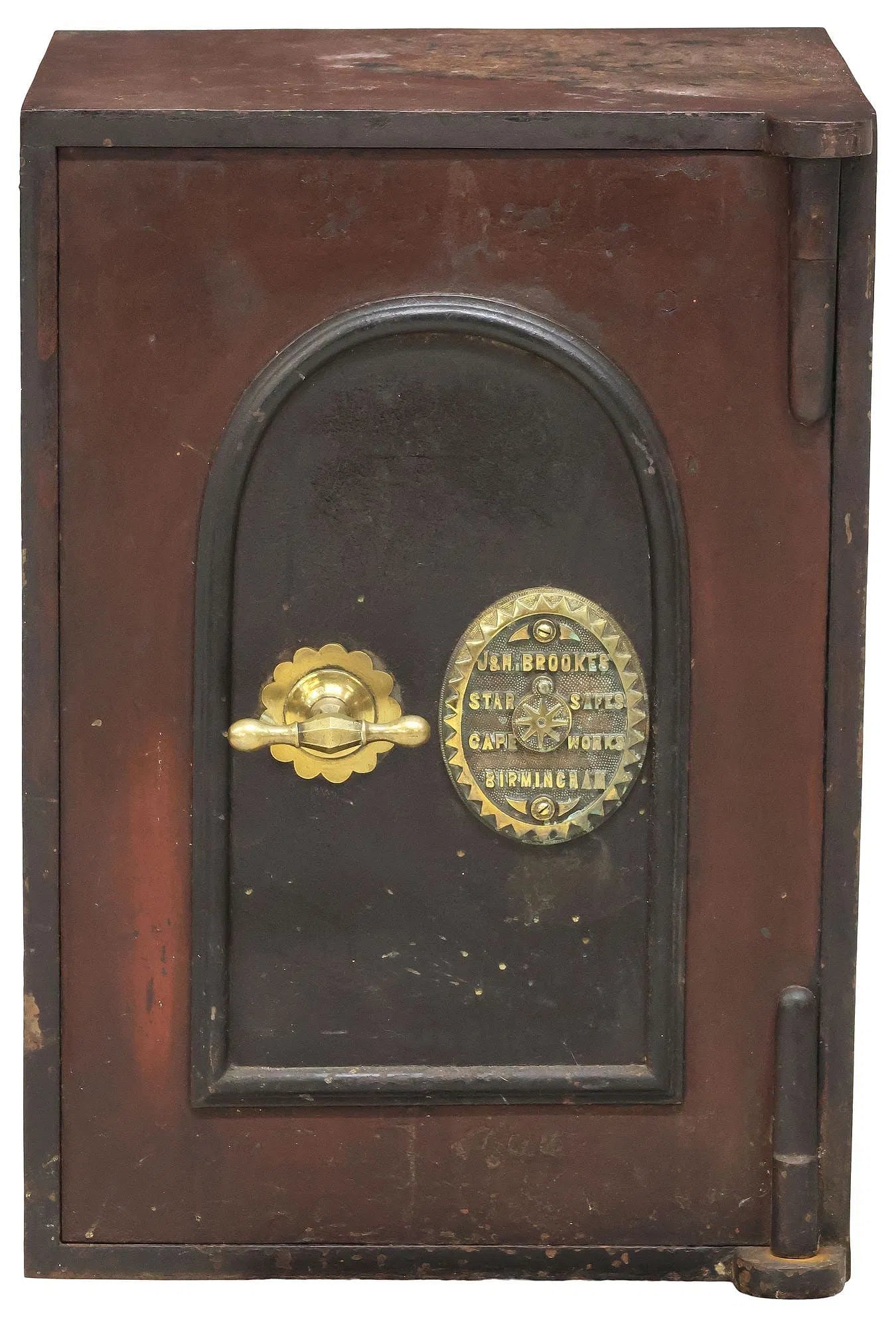 English Victorian J. & H. Brookes "Star Safe" Cast Iron Safe | Late 19th Century