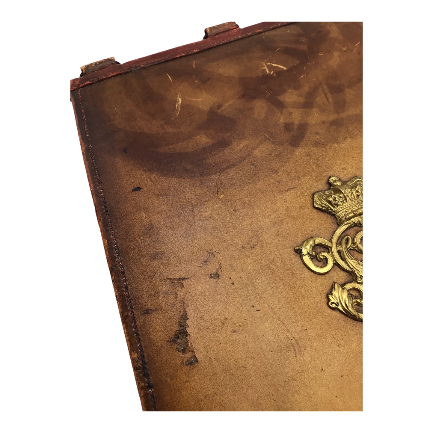 English Victorian-era 19th Century British Sabretache w/ Gold Bullion Cord