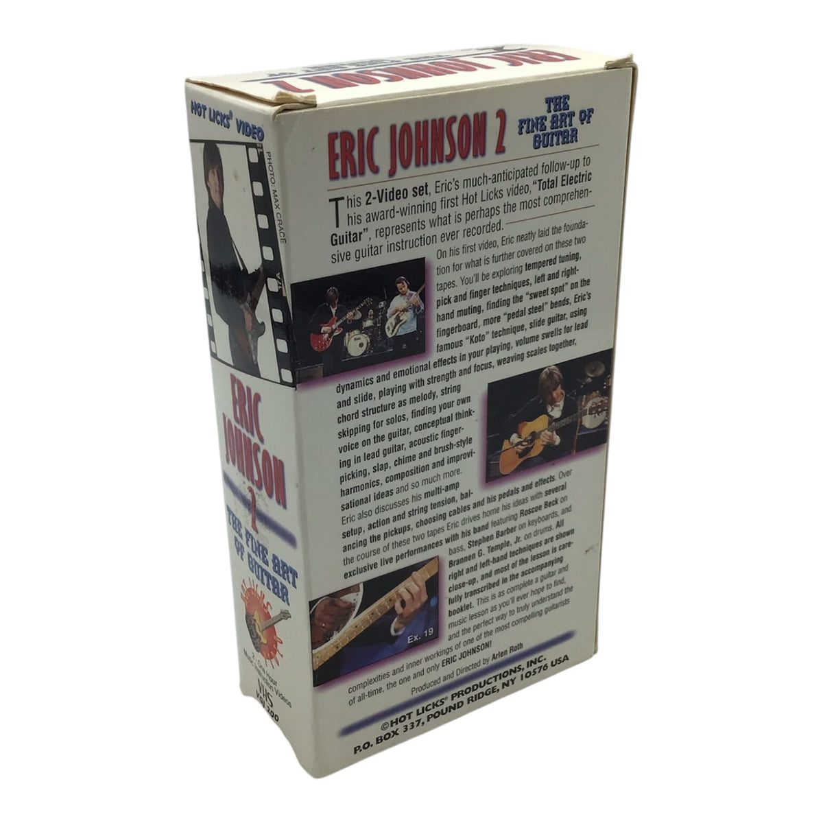 Eric Johnson 2 The Fine Art of Guitar 2 VHS Tapes (Missing Booklet)