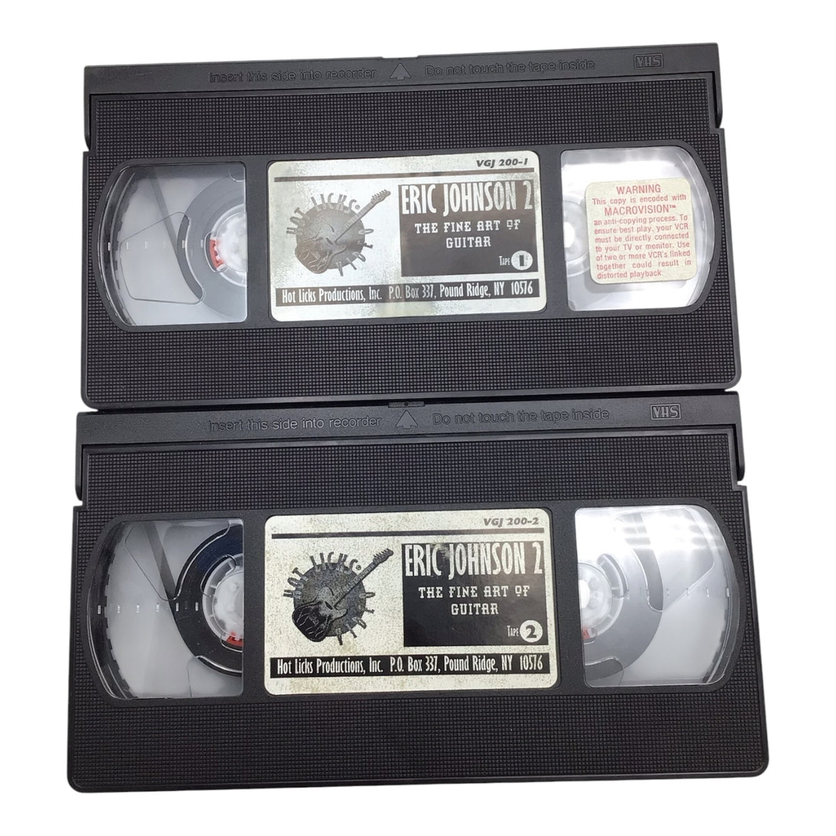 Eric Johnson 2 The Fine Art of Guitar 2 VHS Tapes (Missing Booklet)
