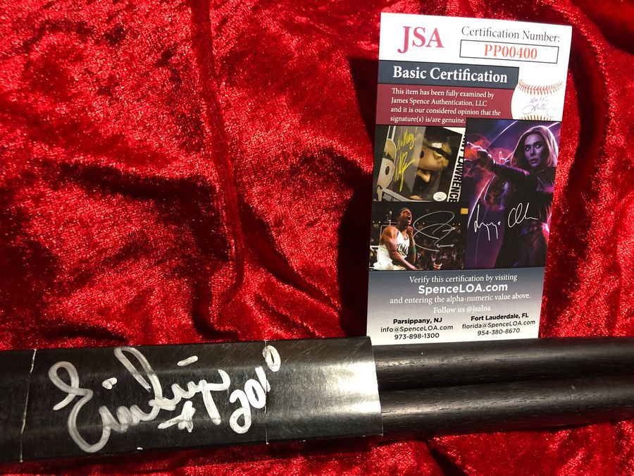 Eric Singer, KISS drummer, autographed drumsticks, JSA certified