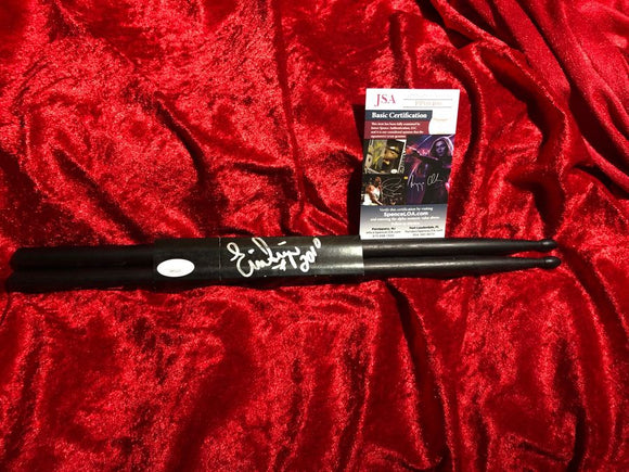 Eric Singer, KISS drummer, autographed drumsticks, JSA certified