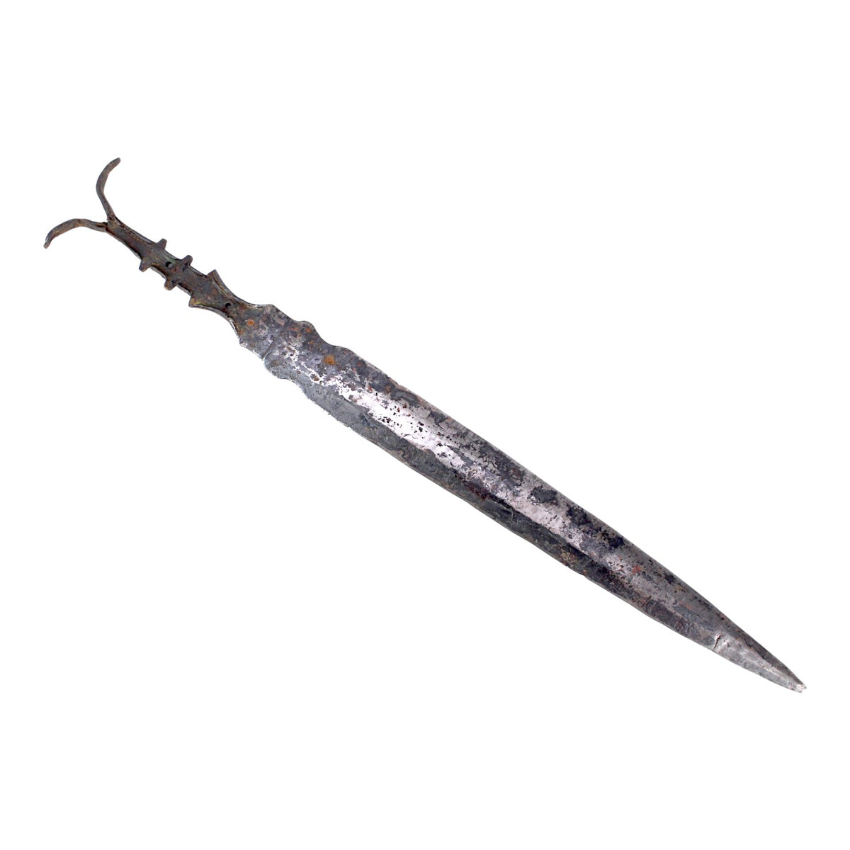 Excavated Ancient Scythian Iron Alloy Akinakes Short Sword Dagger, 5th Century B.C.