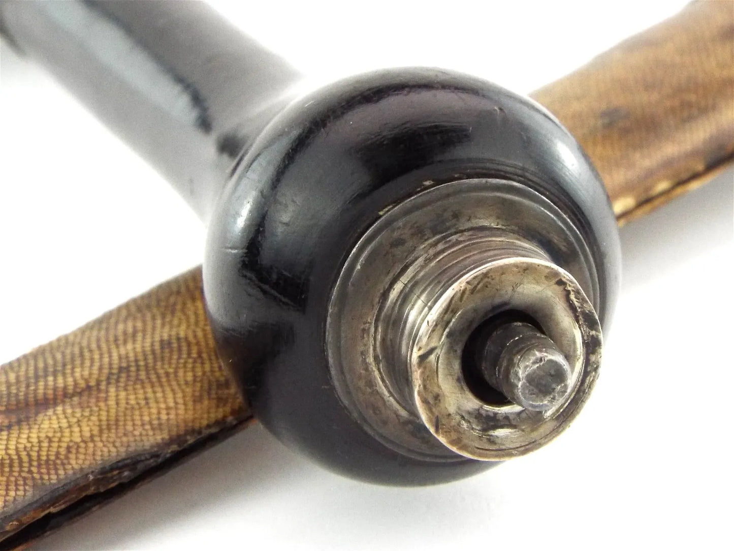 Exceedingly Rare French Plug Bayonet w/ Reversible Handle & Scabbard, 17th–18th C Rev War