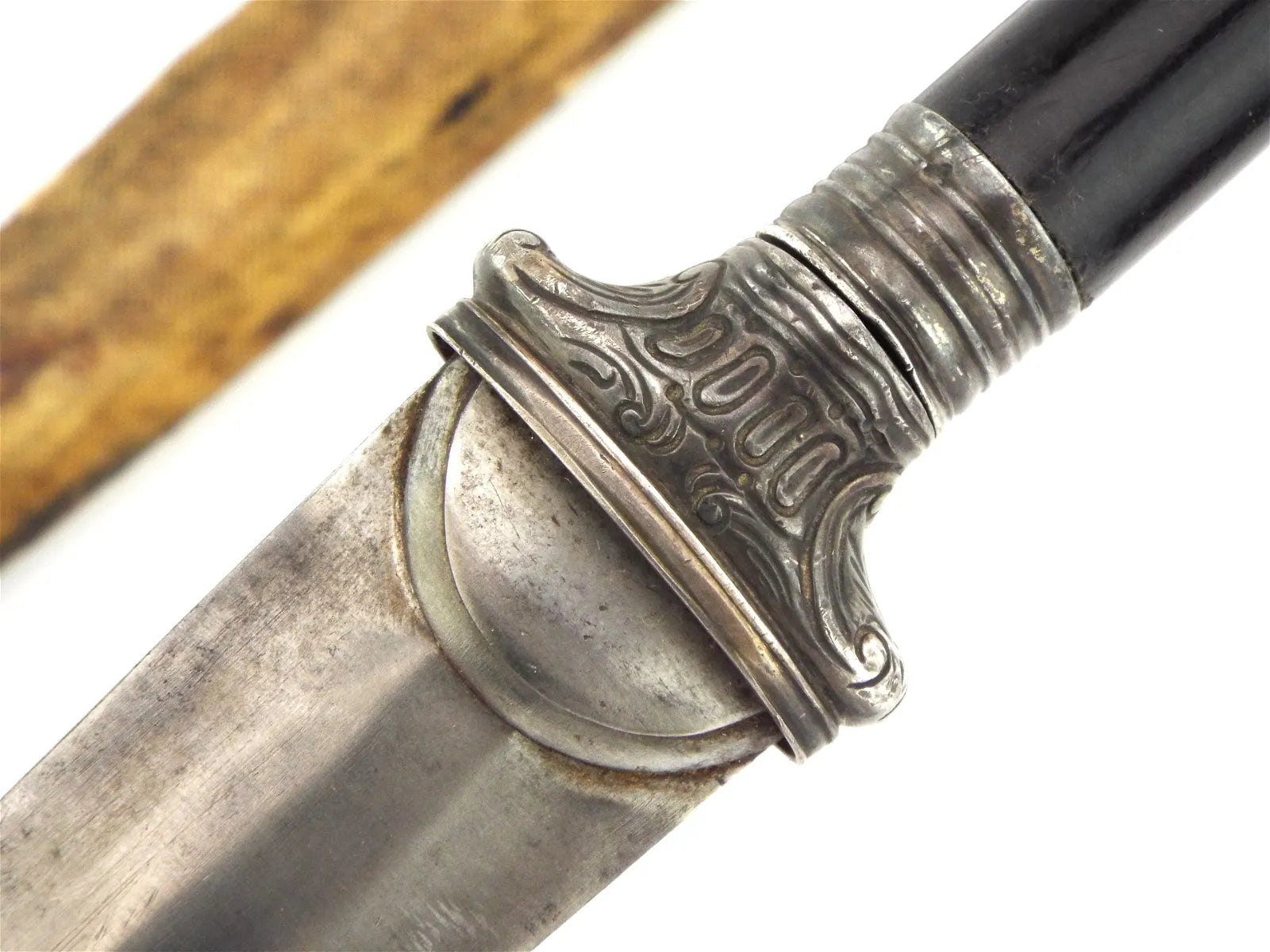 Exceedingly Rare French Plug Bayonet w/ Reversible Handle & Scabbard, 17th–18th C Rev War