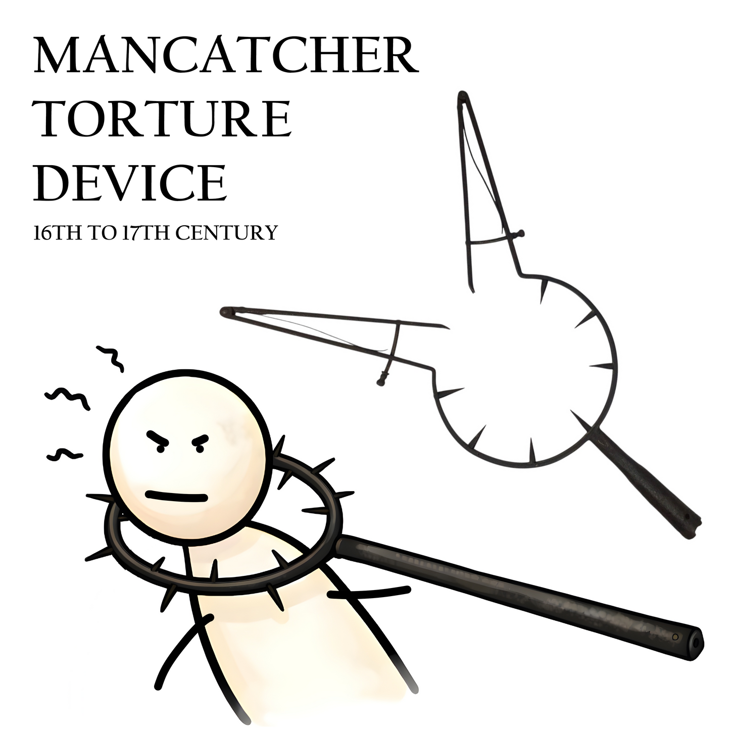 Exceptionally Rare 16th to 17th Century Mancatcher Polearm - Museum Piece!