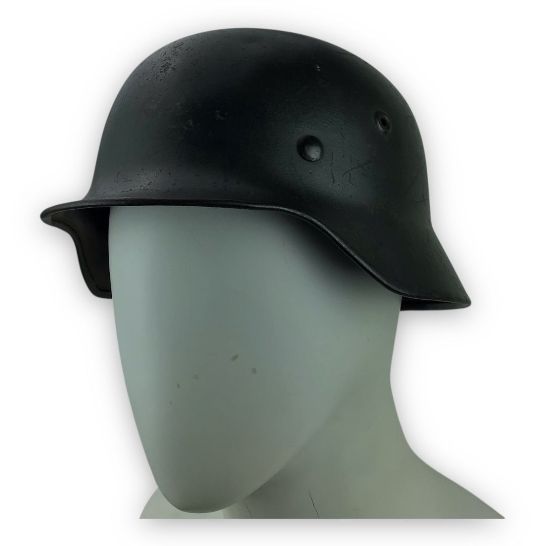 Exceptionally Rare German WW2 Waffen-SS M1935 Single Decal Combat Helmet - Named