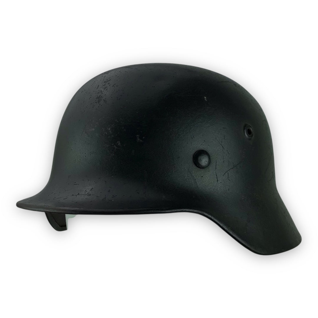 Exceptionally Rare German WW2 Waffen-SS M1935 Single Decal Combat Helmet - Named