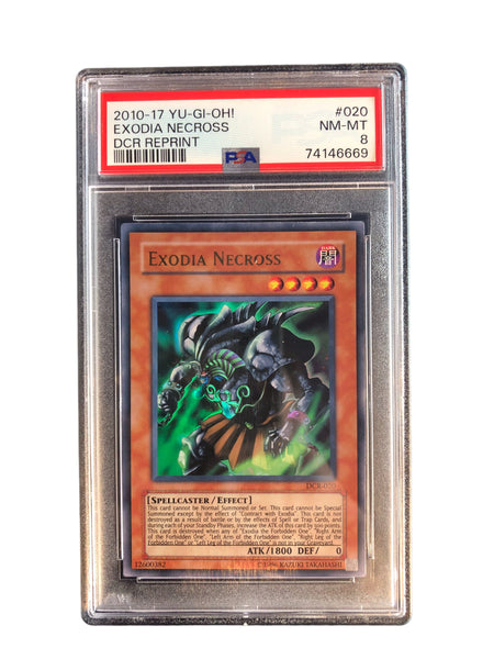 Exodia Necross - DCR-020 - Dark Crisis Reprint - Ultra Rare - Unlimited -  Graded PSA 8