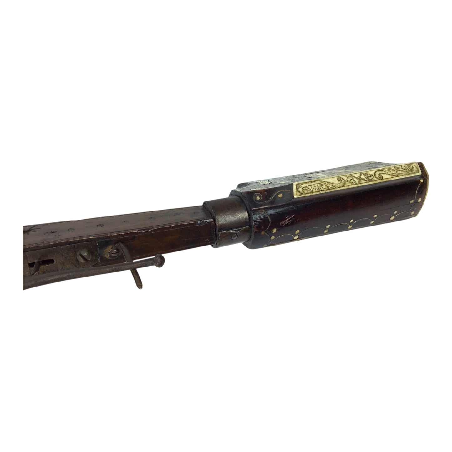 Extremely Rare German Incendiary Crossbow with Steel Bow & Goat’s Foot Lever, circa 1600–1700