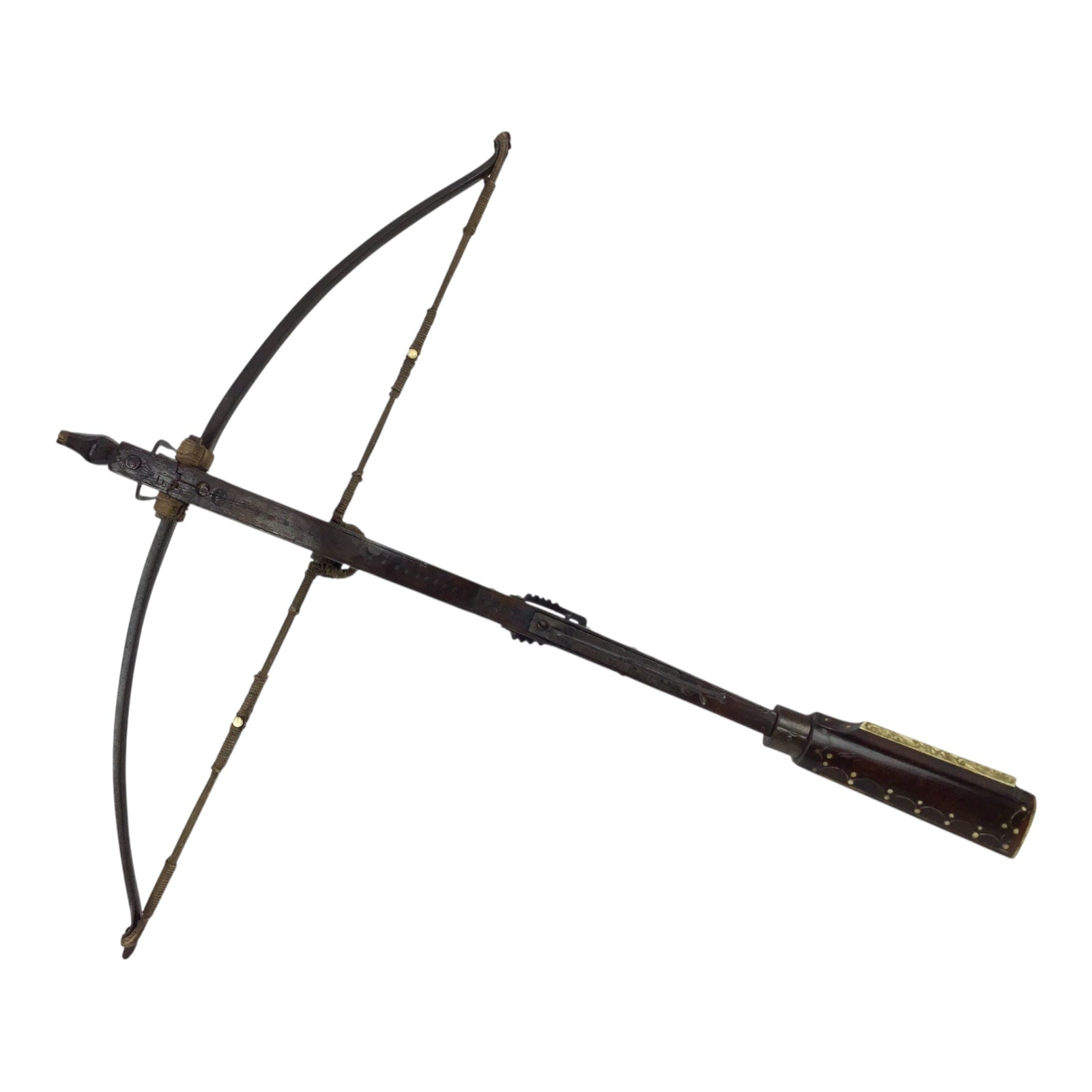 Extremely Rare German Incendiary Crossbow with Steel Bow & Goat’s Foot Lever, circa 1600–1700