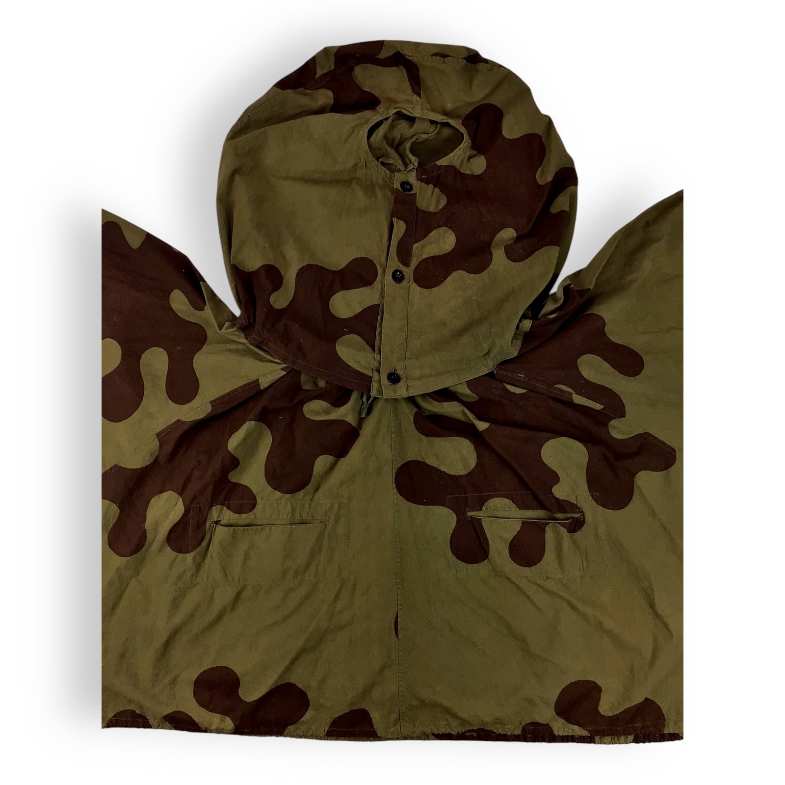 Extremely Rare WW2 Soviet Sniper Smock with Face Veil | Amoeba Camouflage | Museum Provenance