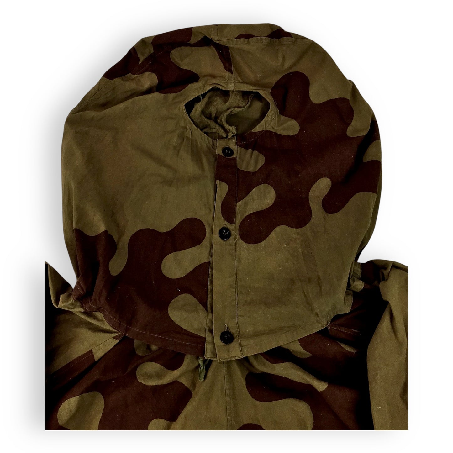 Extremely Rare WW2 Soviet Sniper Smock with Face Veil | Amoeba Camouflage | Museum Provenance