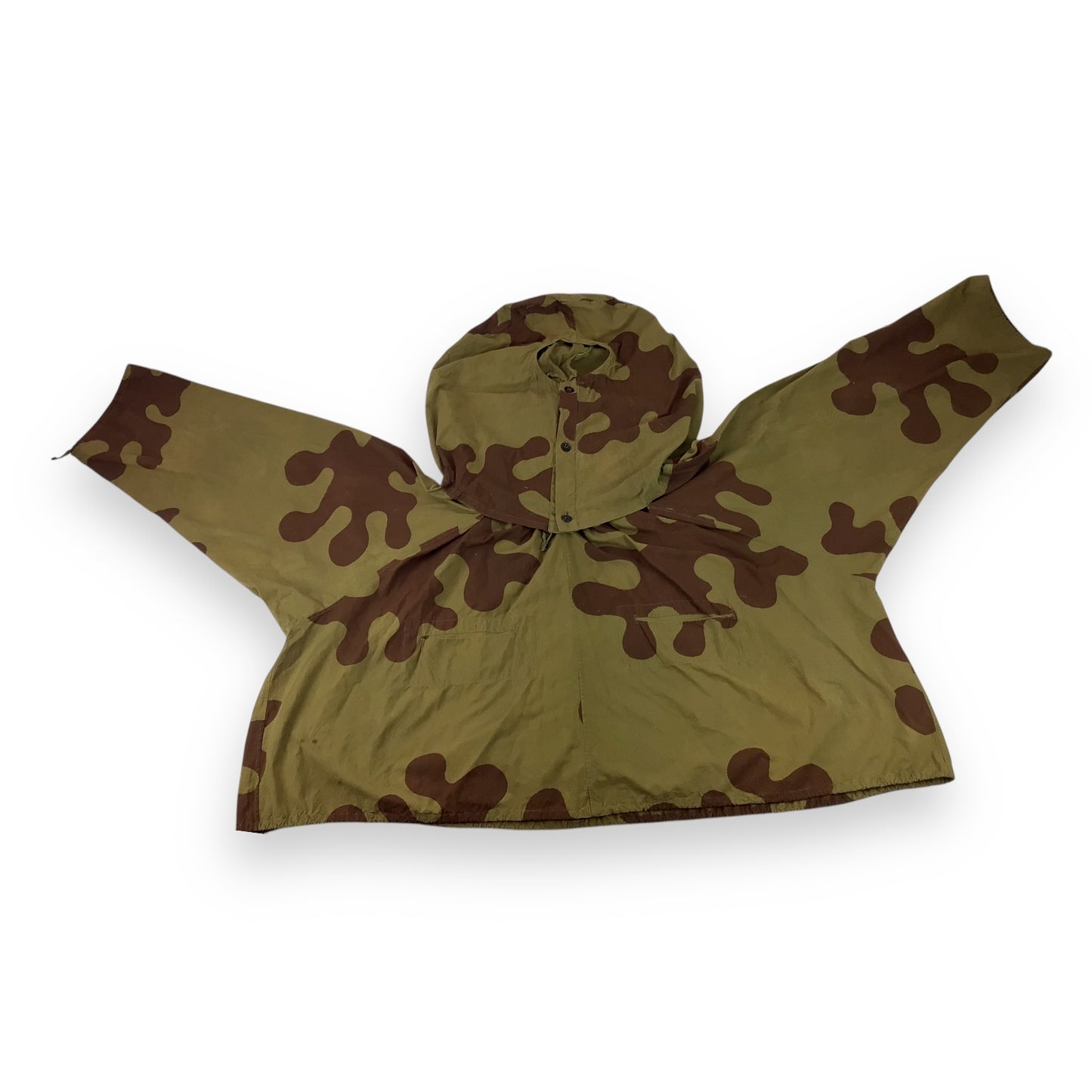 Extremely Rare WW2 Soviet Sniper Smock with Face Veil | Amoeba Camouflage | Museum Provenance