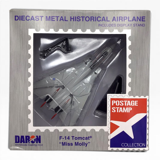 F-14 Tomcat “Miss Molly” Diecast Scale Model Airplane (2022) – Postage Stamp Collection