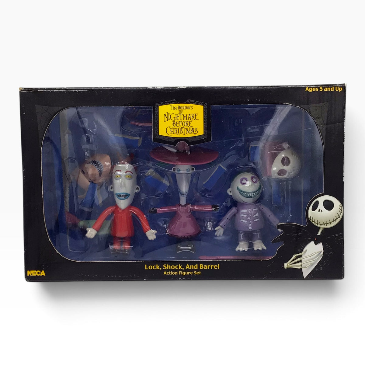 Tim Burton's The Nightmare Before Christmas Lock, Shock & Barrel Action Figure Set – NECA Reel Toys – 2004
