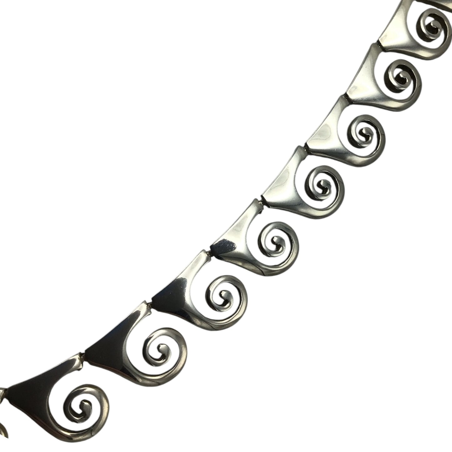 Silver Spiral Necklace - Sterling Silver 925