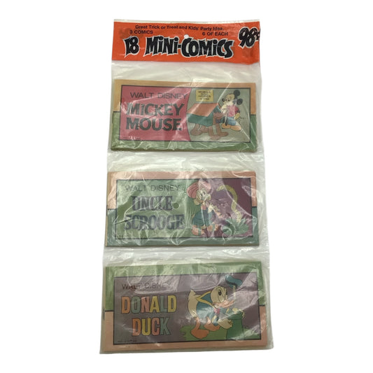 Vintage Halloween Trick or Treat Mini Comic Pack - Donald Duck/Mickey Mouse