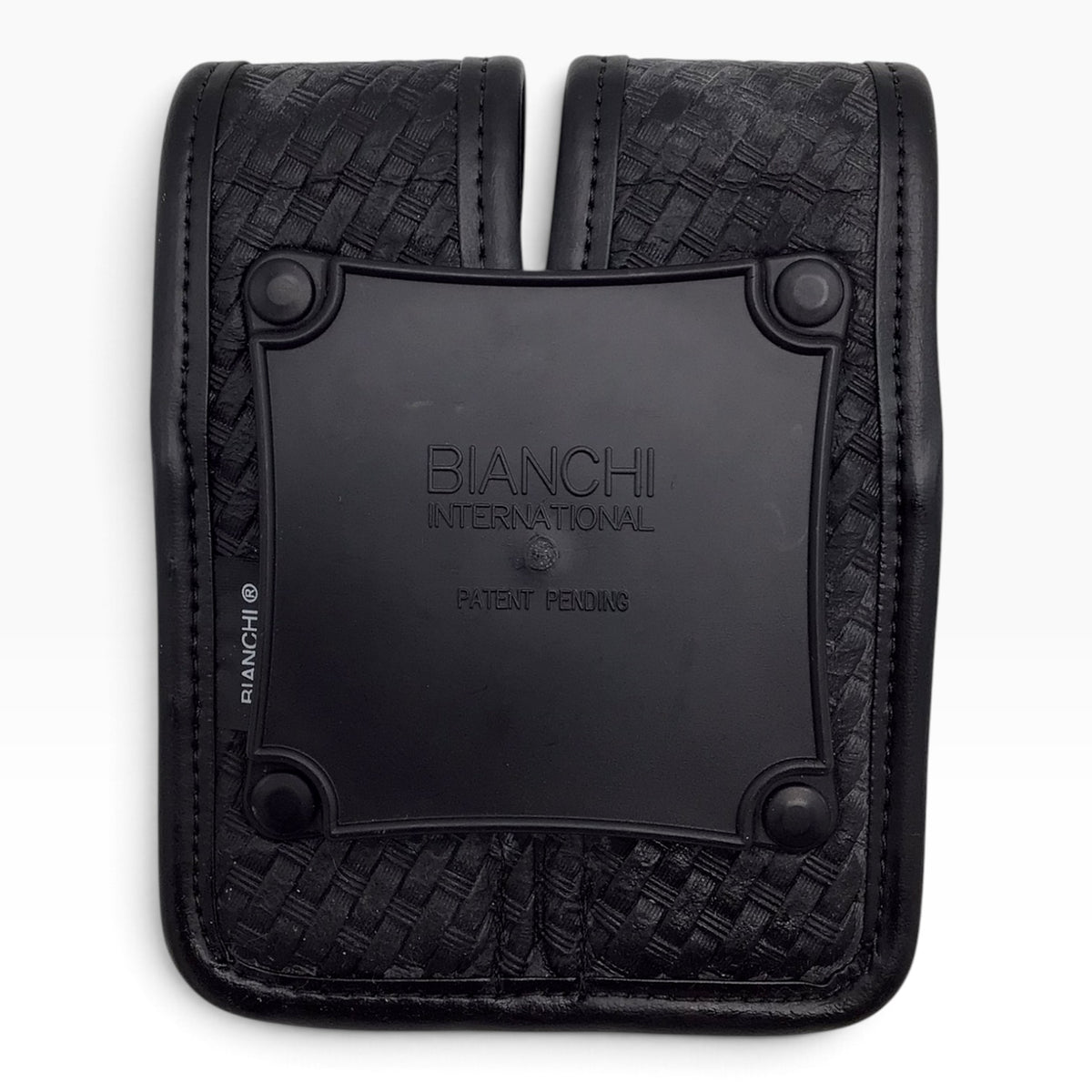 Bianchi Black Basketweave Double Magazine Pouch Size 1 - AccuMold Elite