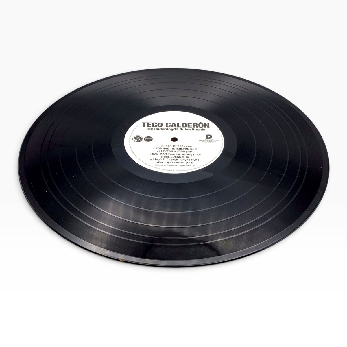 Tego Calderón The Underdog / El Subestimado – 2006 Atlantic Records Promotional 2-LP Vinyl Set