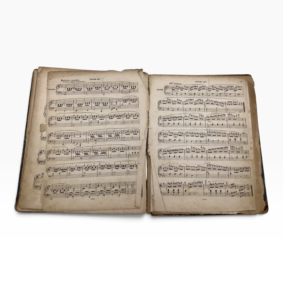 Antique 1800s German Sammelband – Custom Bound Collection of Piano Sheet Music