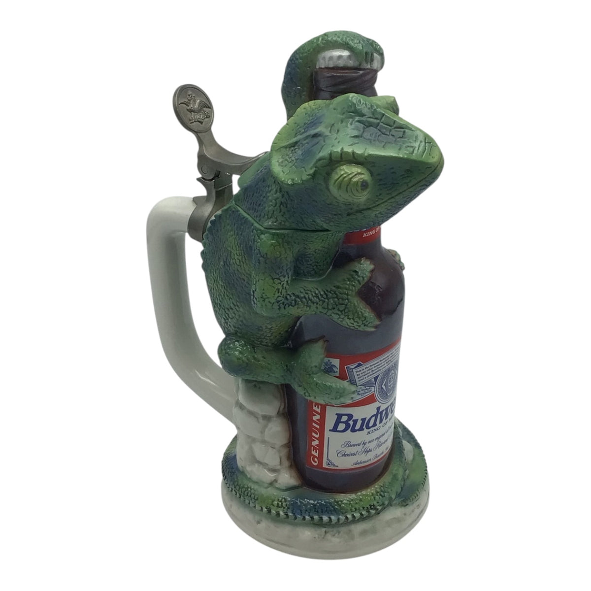Budweiser Louie the Lizard Character Stein
