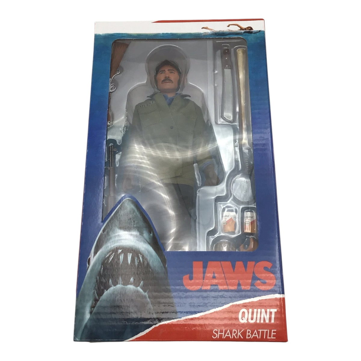 NECA Jaws Quint Shark Battle Action Figure - New in Box