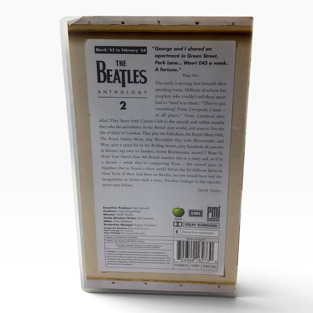 The Beatles Anthology 8-Volume VHS Box Set – 1996 Apple Corps & Capitol Records