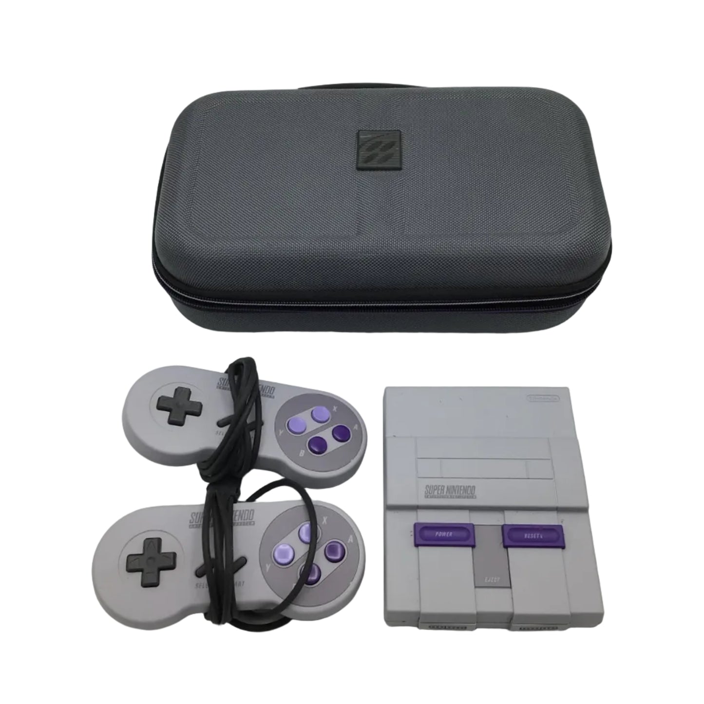 Mini Super Nintendo System w/ 2 Controllers & Carrying Case