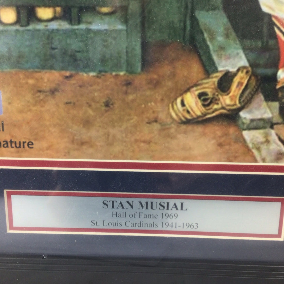 Stan Musial Hall of Fame 1969 Framed Signature - History of the Game Certified
