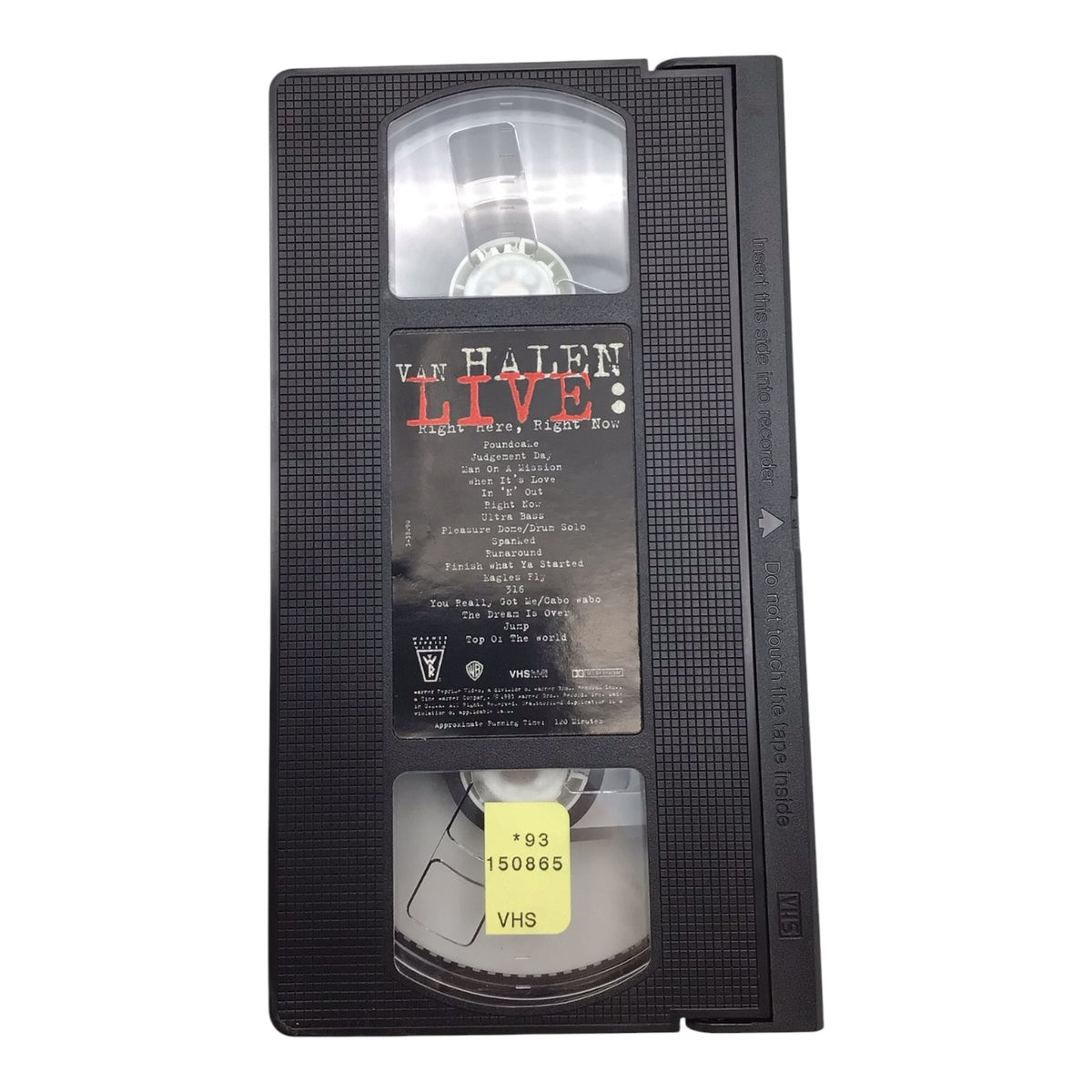 Van Halen Live: Right Here, Right Now VHS Tape