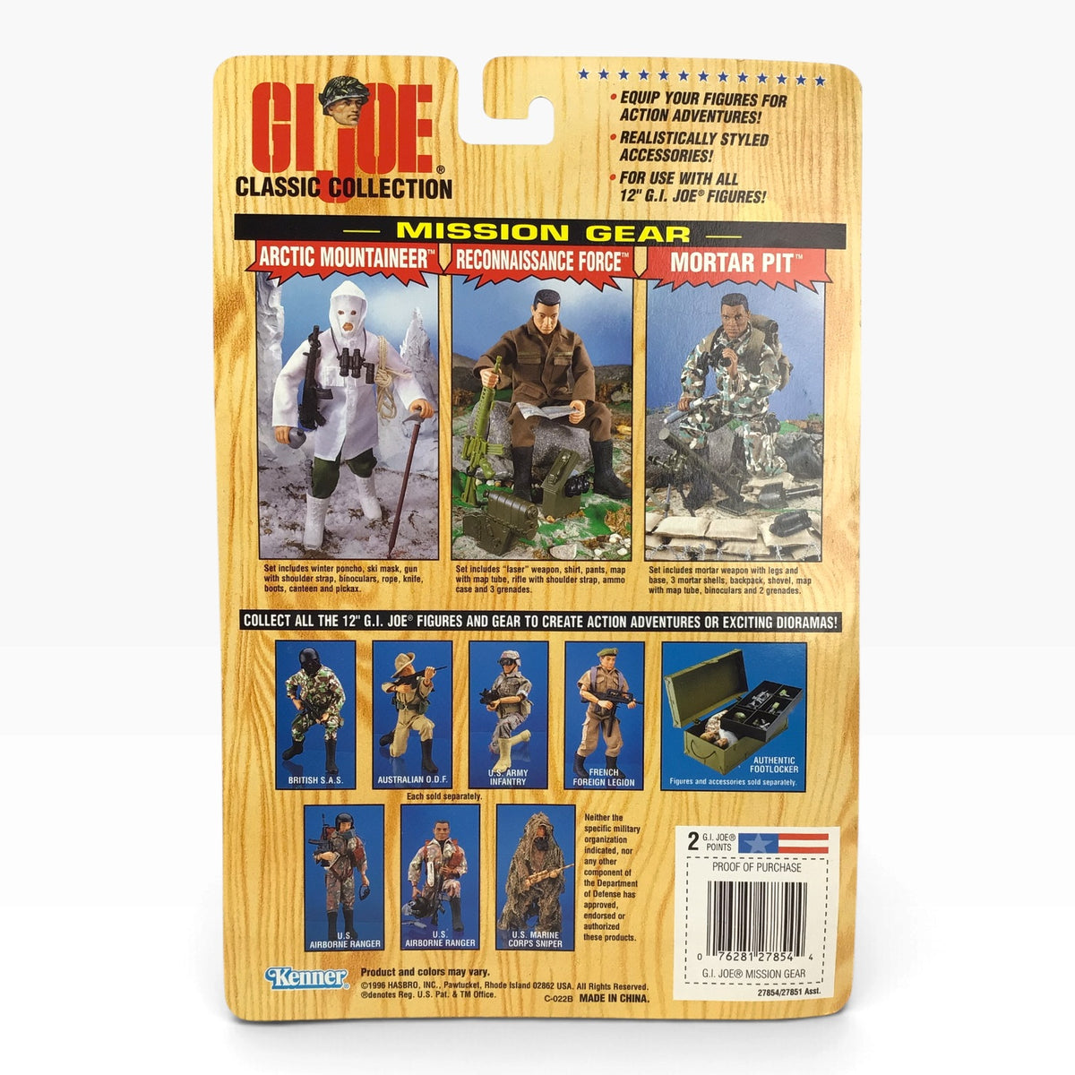 GI Joe Mortar Pit Mission Gear Set (1996) – Hasbro Classic Collection #27854