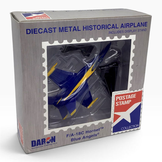 F/A-18C Hornet Blue Angels Diecast Scale Model Airplane (2022) – Postage Stamp Collection
