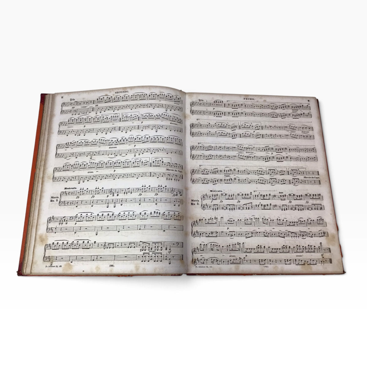 Franz Schubert Complete Compositions Piano Four Hands 1 Volume 9 – Antique German Piano Music Sheet Book