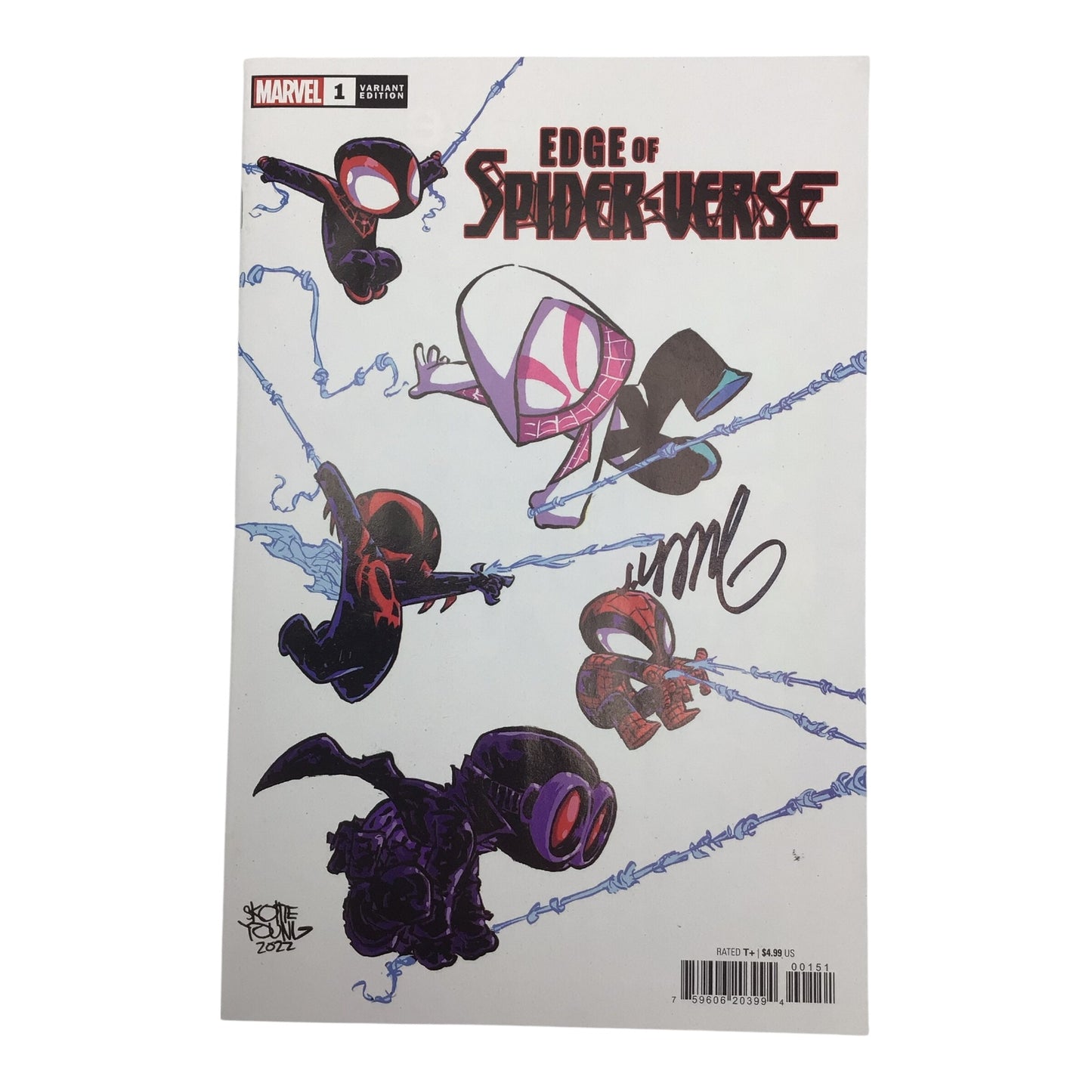 Edge of Spider-Verse #1 Variant Edition Signed by Skottie Young – NM