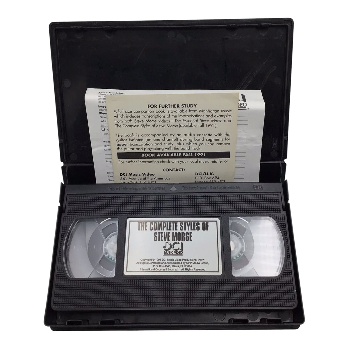 The Complete Styles of Steve Morse w/ The Steve Morse Band VHS Tape
