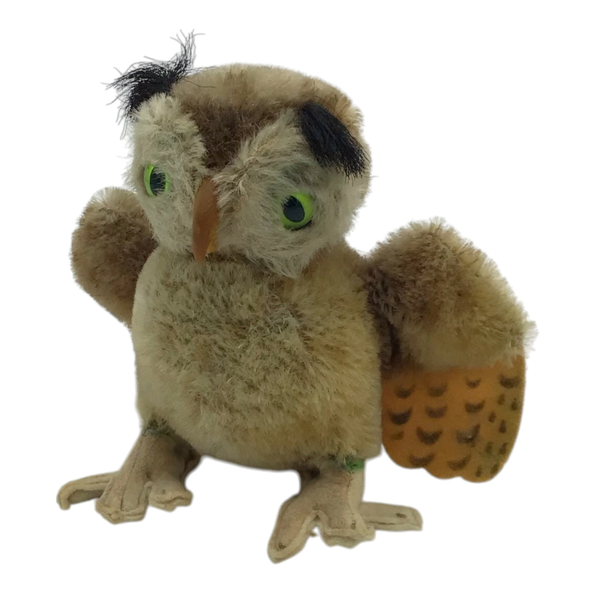 German Steiff Miniature Wittie Owl Mohair Stuffed Animal