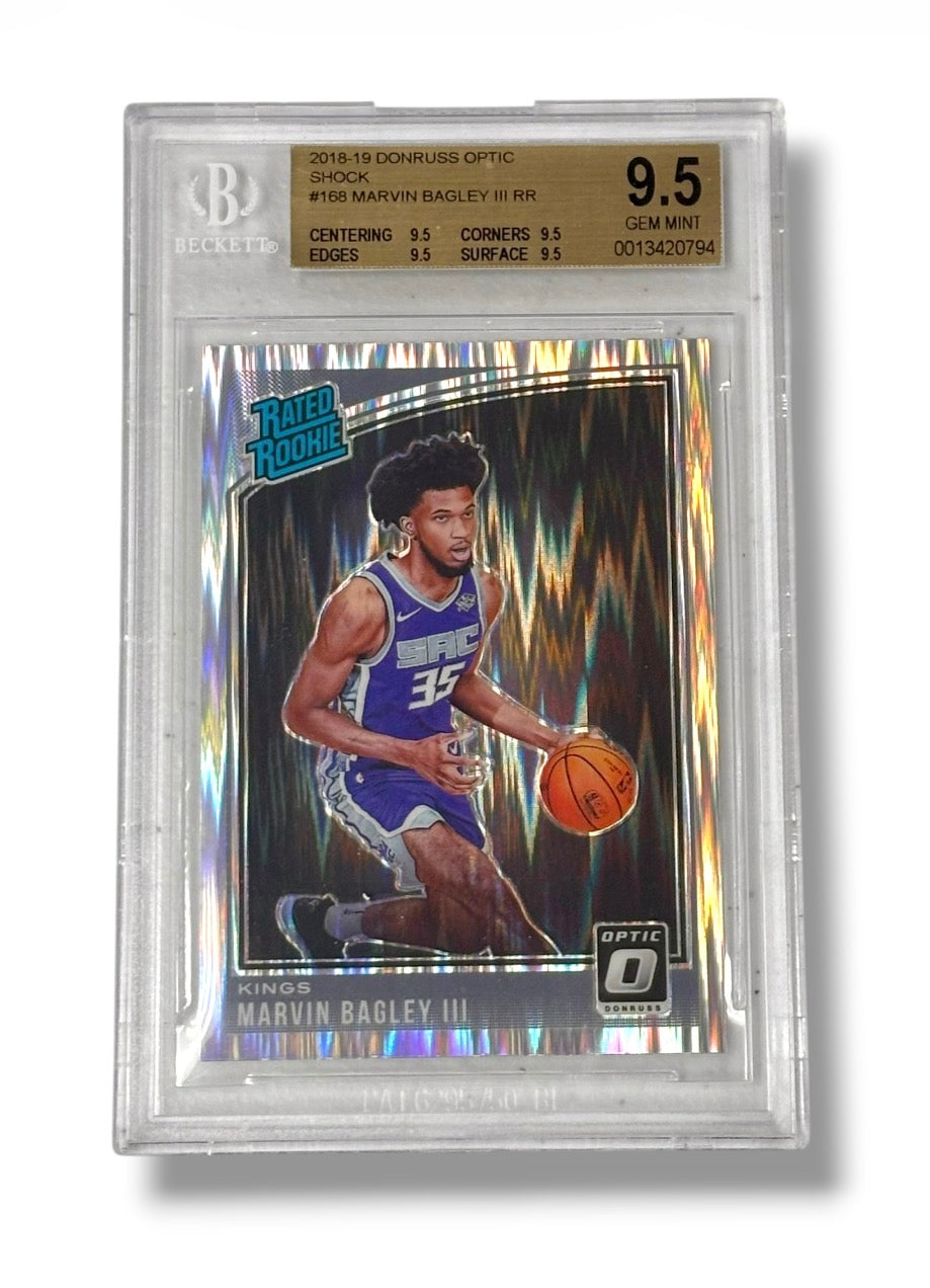 2018-19 Donruss Optic Shock #168 Marvin Bagley Rookie RC BGS 9.5 - 0013420794