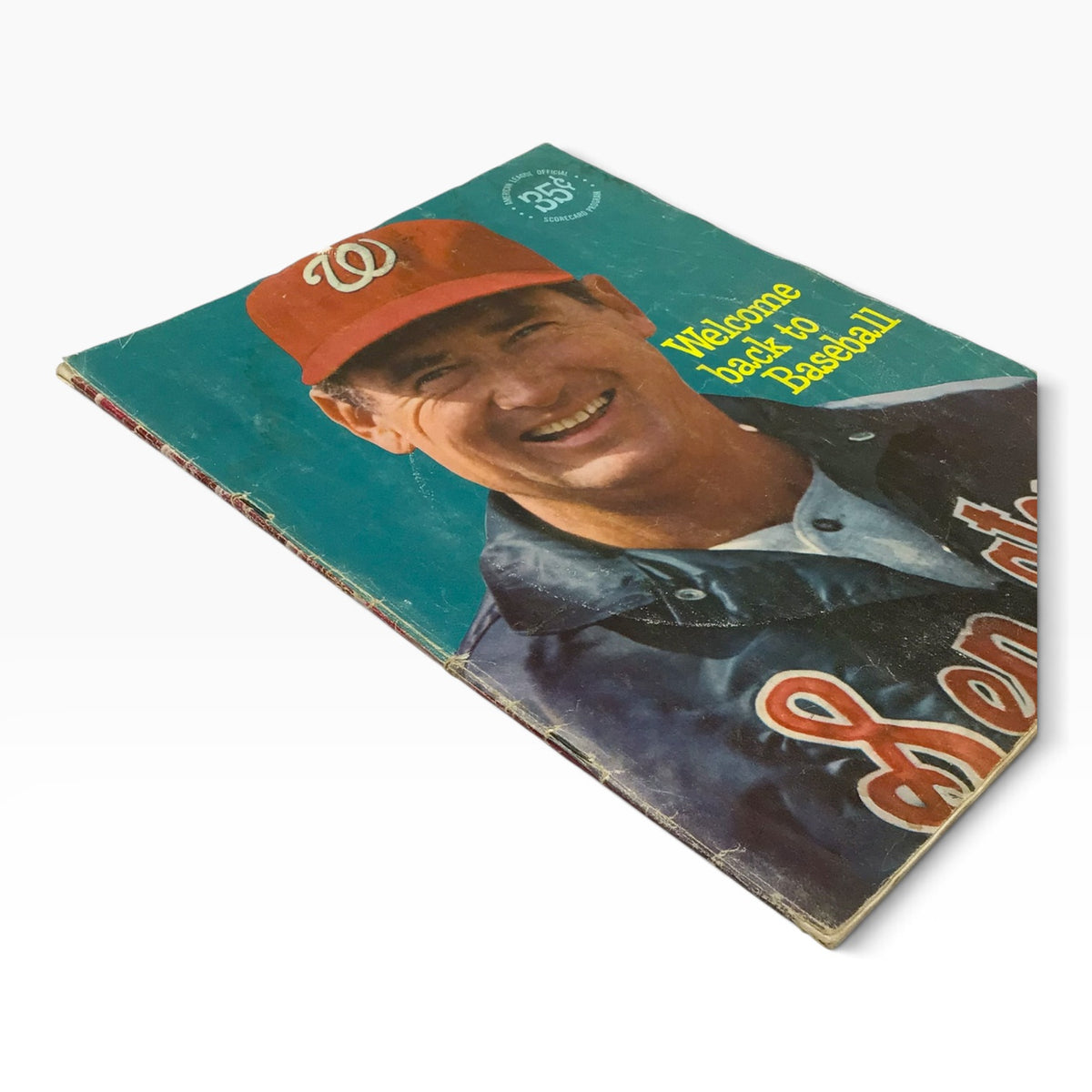 1969 Washington Senators Official Baseball Program & Scorecard – Ted Williams Cover