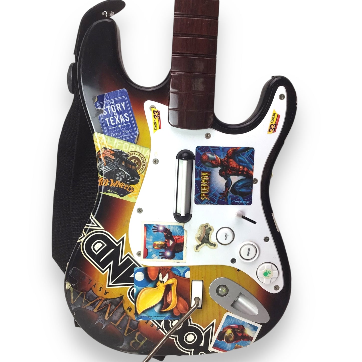 Fender Stratocaster Guitar Hero/Rockband Controller with Custom Stickers
