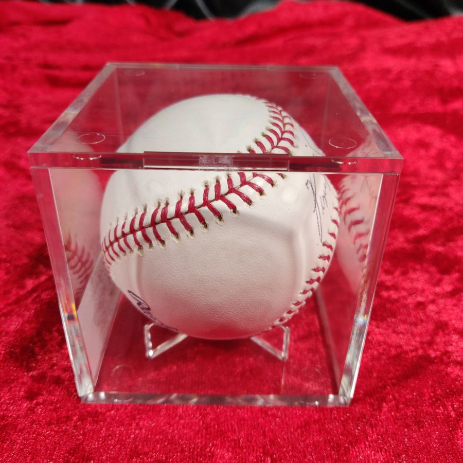 Fergie Jenkins HoF 91 Autographed Certified Baseball in Display Case