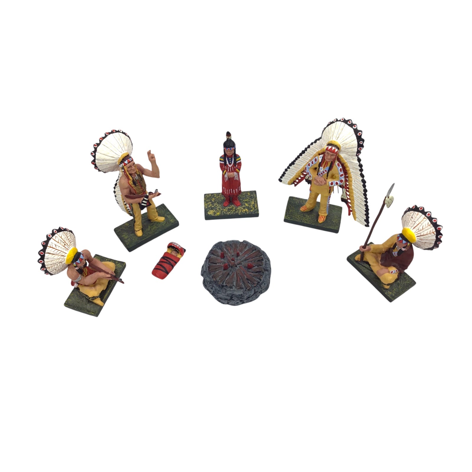 Figarti Miniatures The Artist's Club JU5101 Council Fire & 4 Chiefs Sioux/Plains