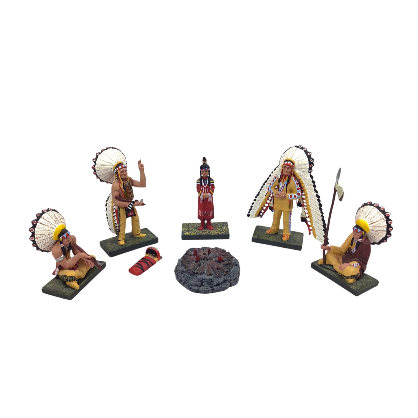 Figarti Miniatures The Artist's Club JU5101 Council Fire & 4 Chiefs Sioux/Plains