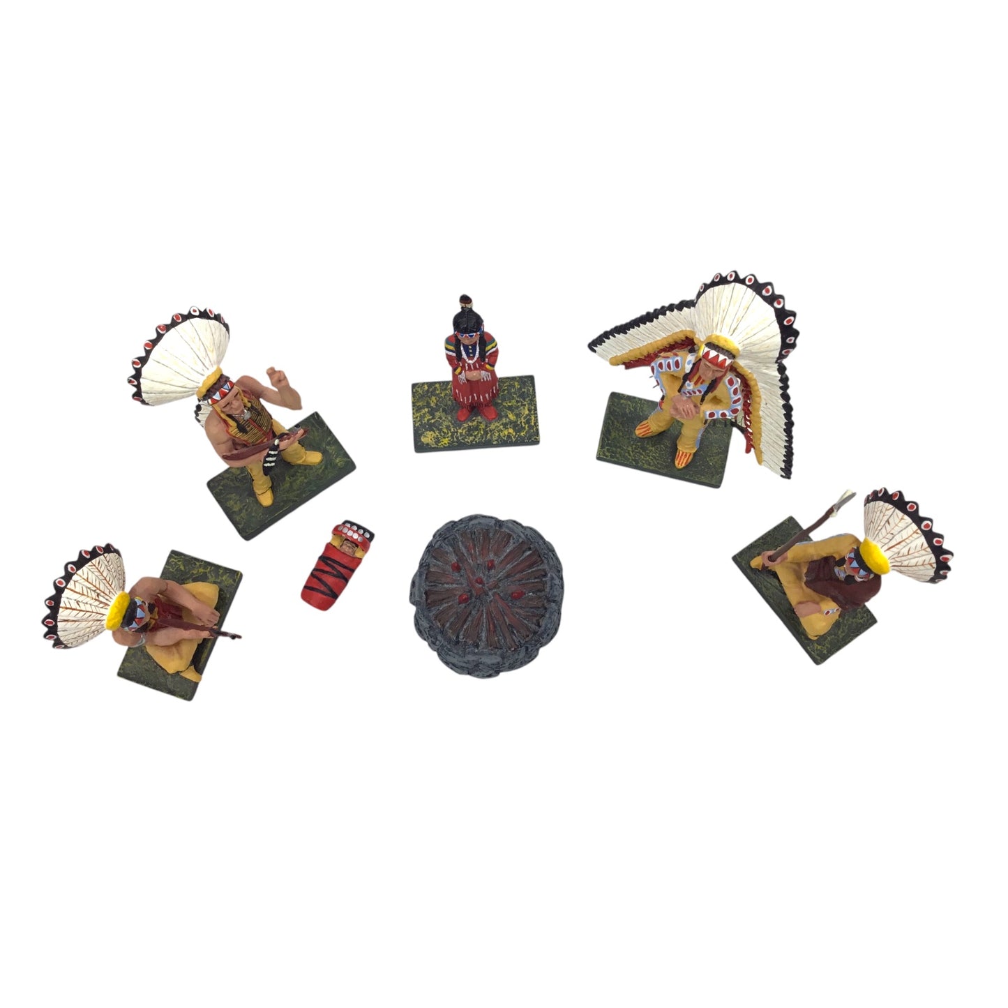 Figarti Miniatures The Artist's Club JU5101 Council Fire & 4 Chiefs Sioux/Plains