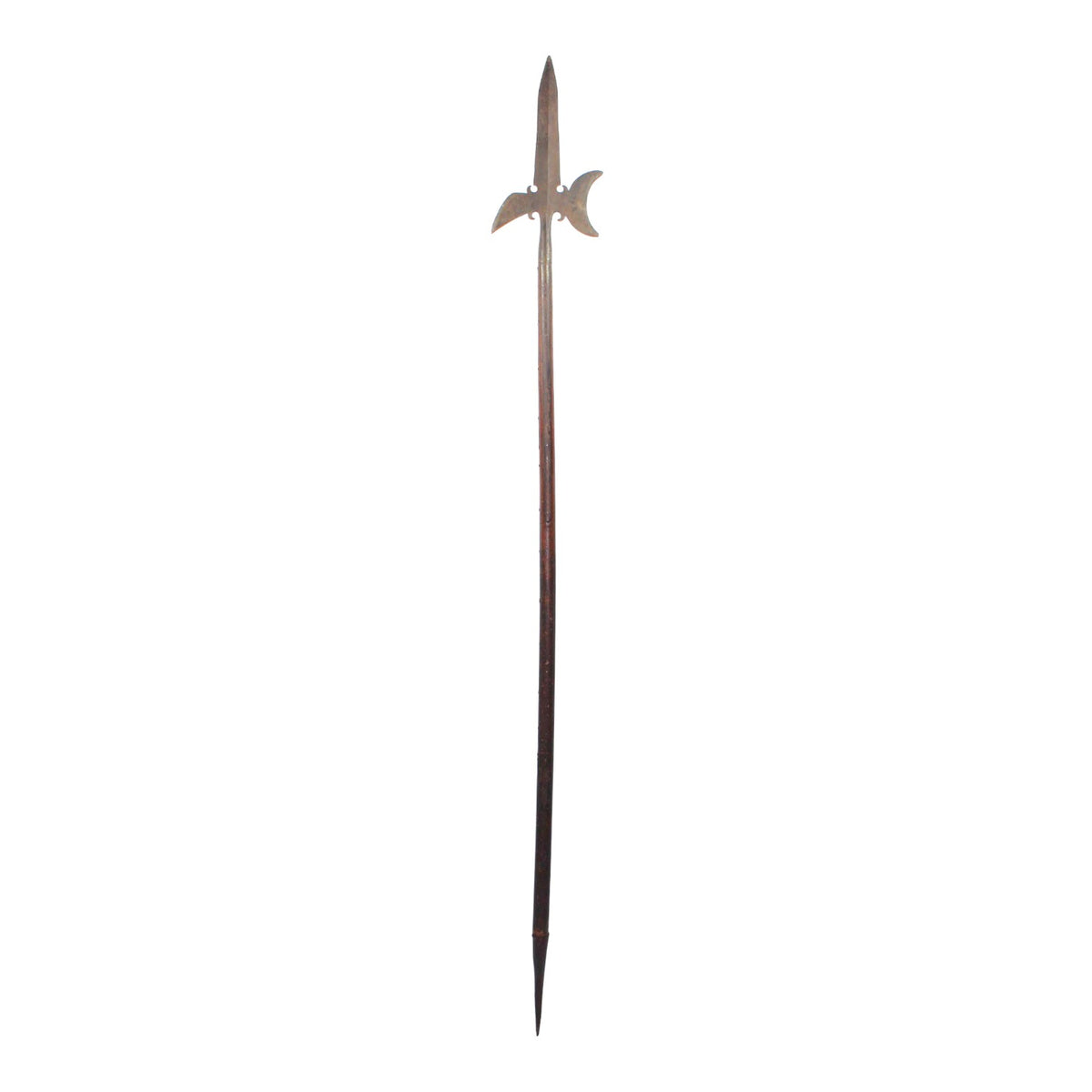 Fighting Halberd with Original Haft & 9-Inch Butt Spike | 18th C or Earlier | American Rev War Era!