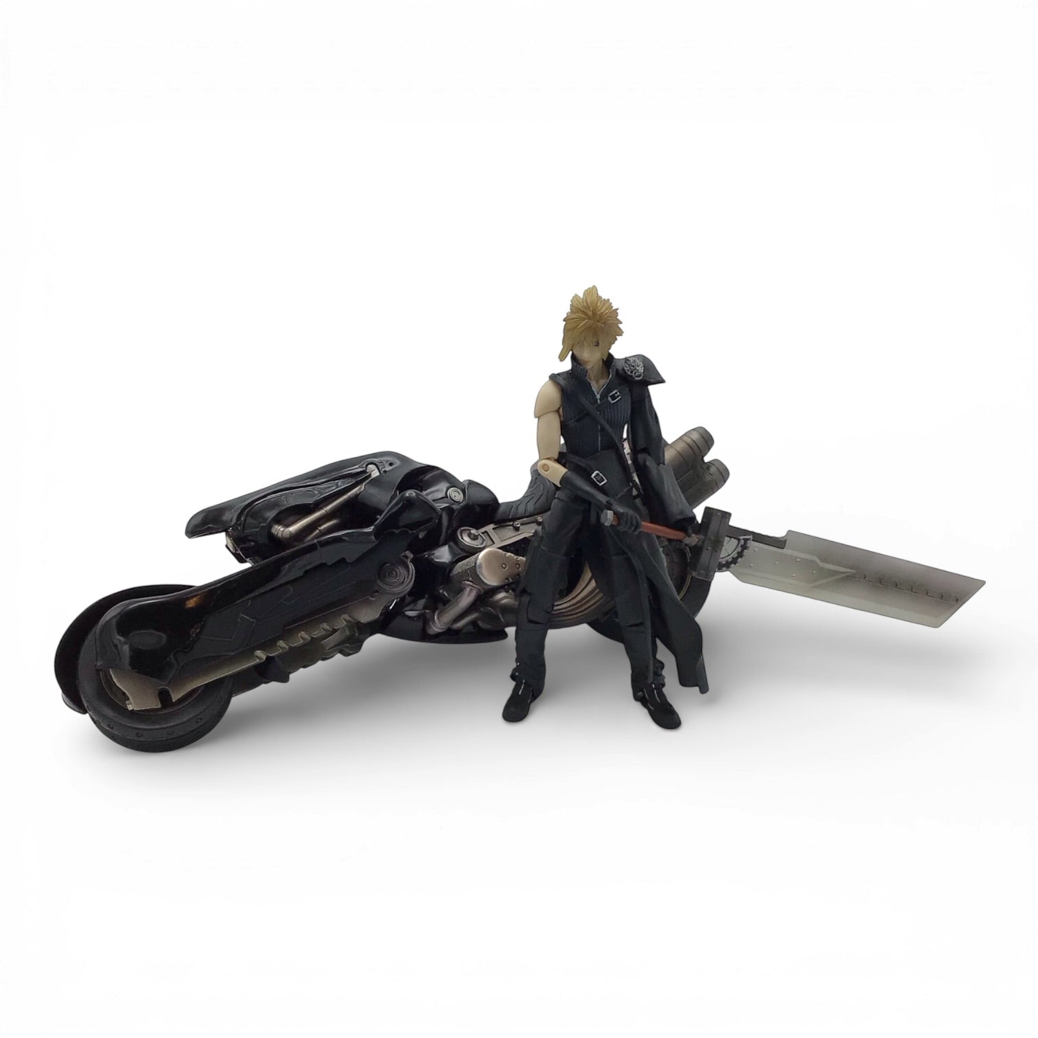 Final Fantasy VII Cloud and Motorcycle Action Figure - No Box