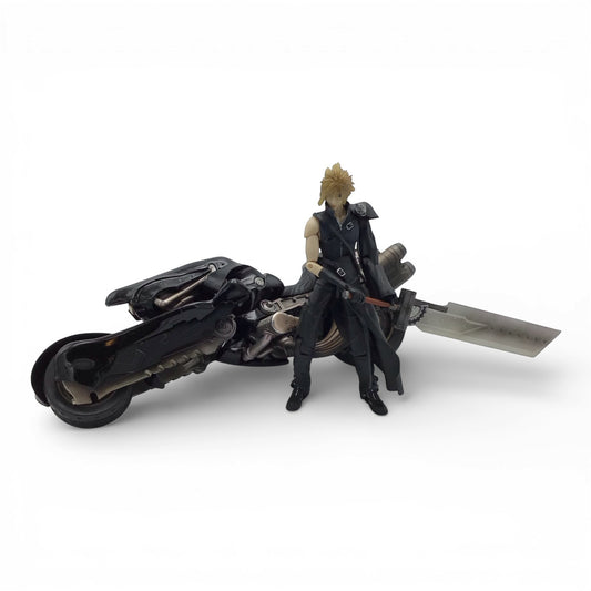Final Fantasy VII Cloud and Motorcycle Action Figure - No Box